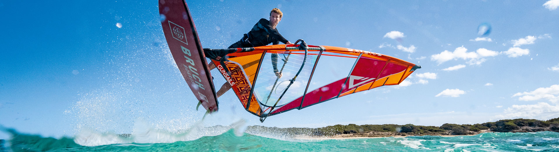Windsurf Bump & Jump Freeride Segel Julian Salmonn Bruch Boards