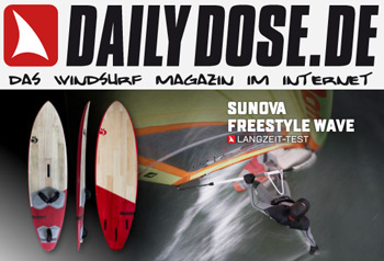 Testbericht Windsurf Board Sunova Freestyle Wave Daily Dose